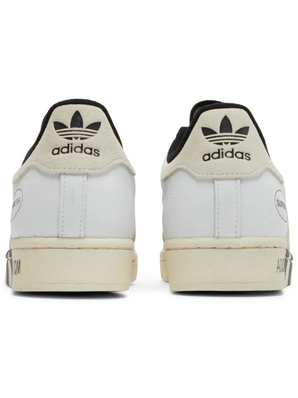 adidas Originals Superstar Size 11.5 Mens Sneakers Cream Black White GX6025 NEW
