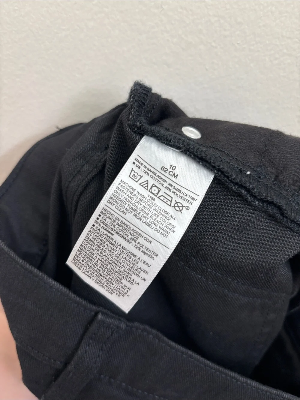 Old Navy Black Button-Front High-Rise Denim Shorts