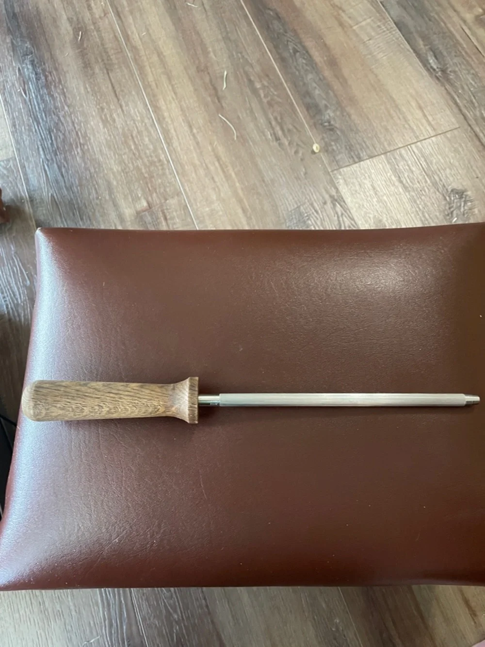 VTG Japanese Sharpening Steel Knife Honing Rod 8”– Wood Handle, Japan Marked