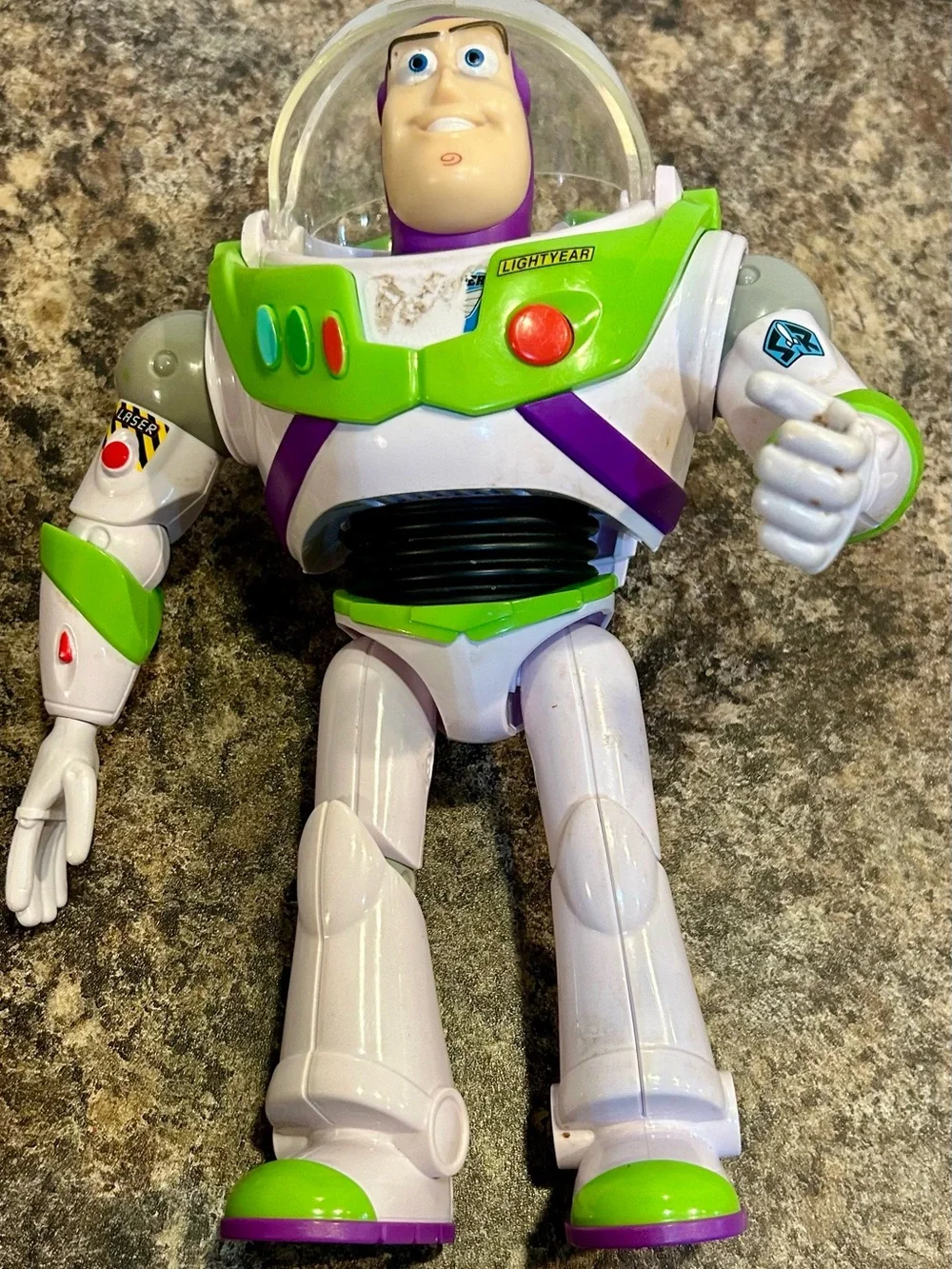 Disney Buzz Lightyear Figure - White, Green & Purple