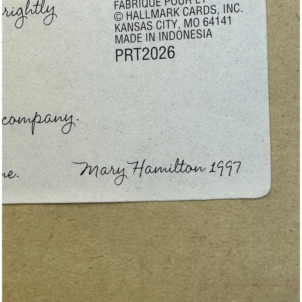 Hallmark piece adding unique
