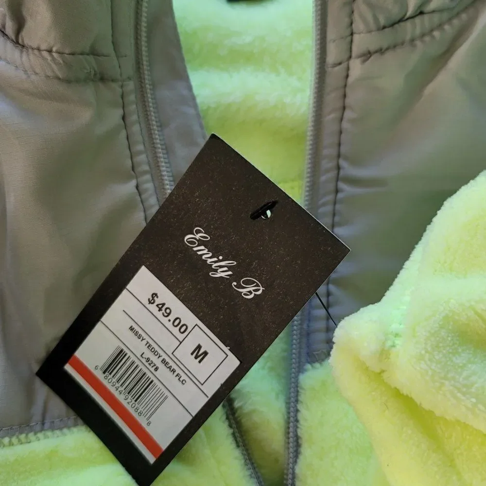 NEW w/ Tags Zippered Fleece Jacket