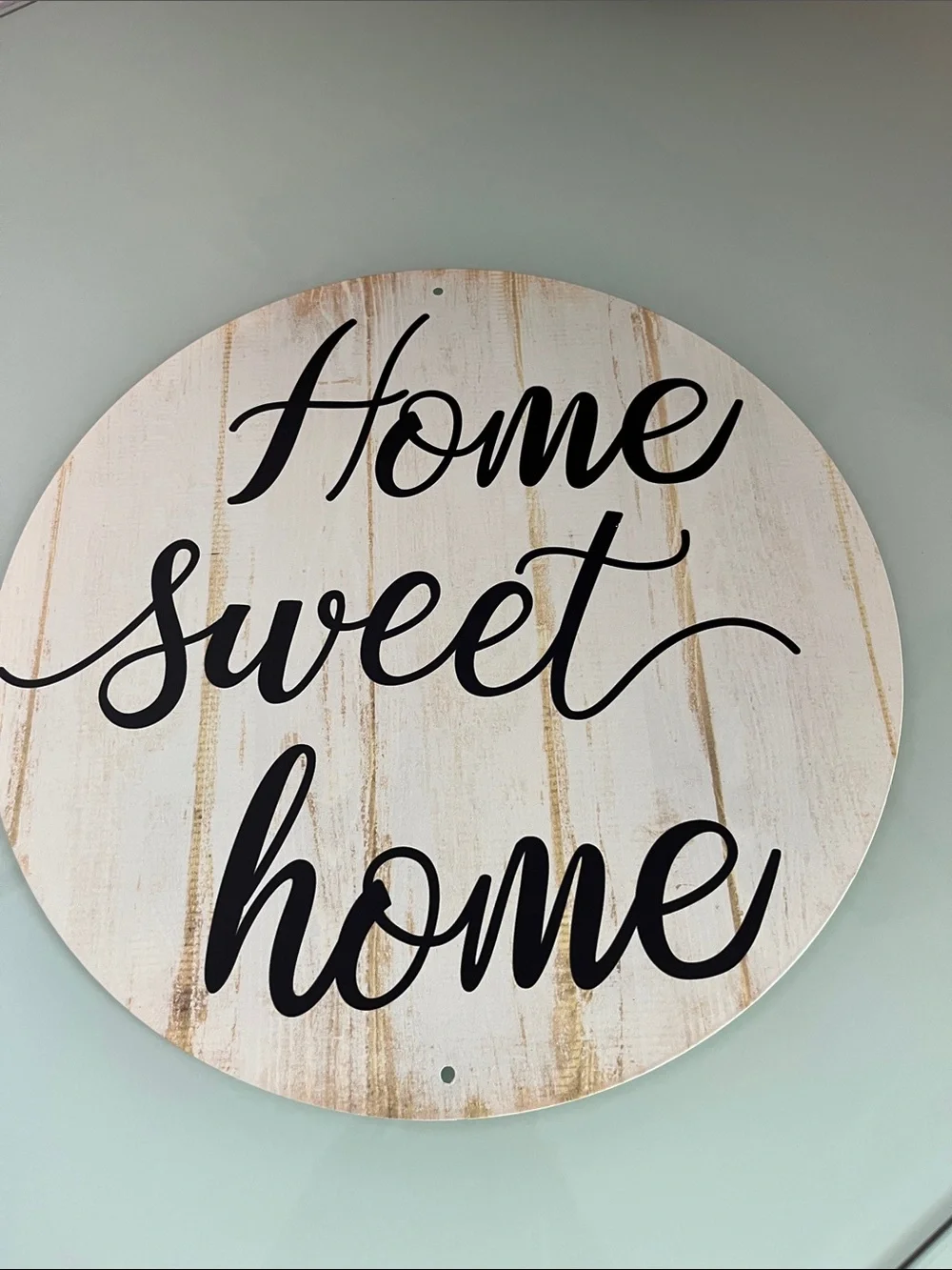 Home Sweet Home 12” Round Wall Sign