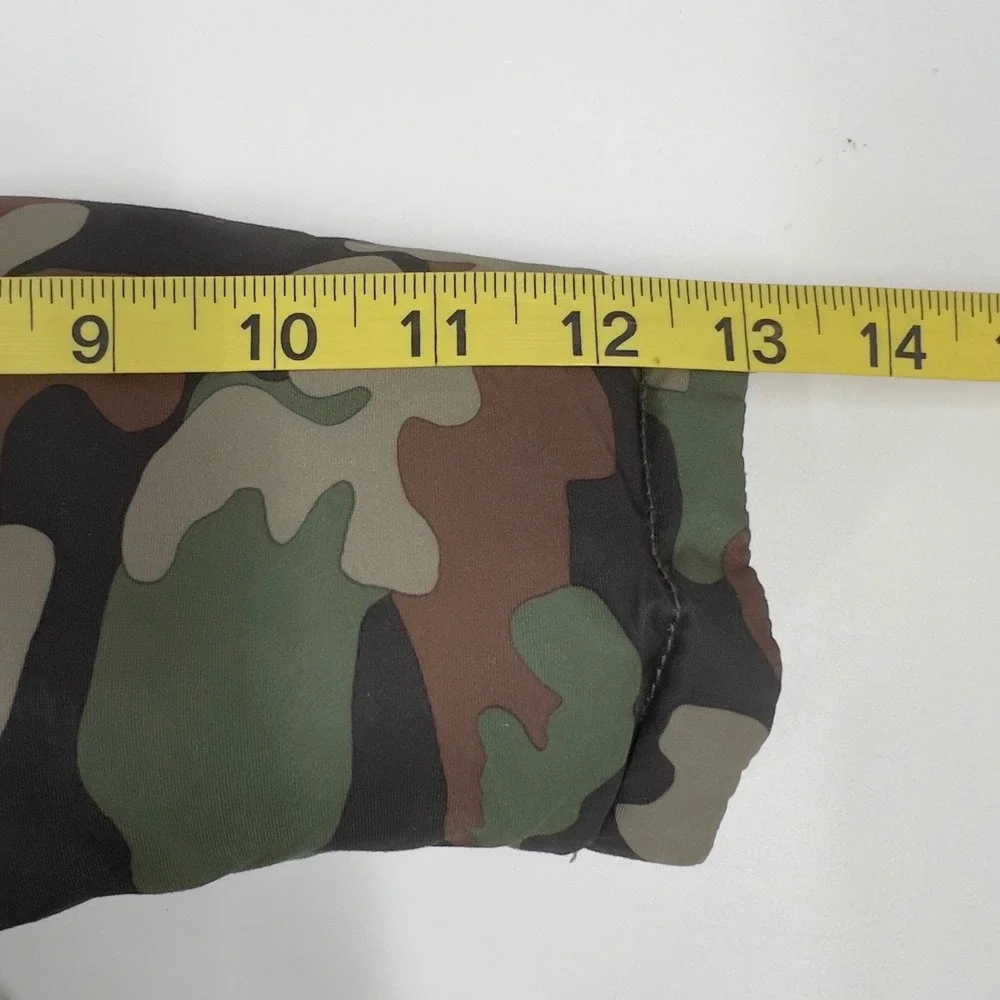 Polo Ralph Lauren Kids Parka Jacket Green Camo Faux Fur Hood Orange Lining 2/2T
