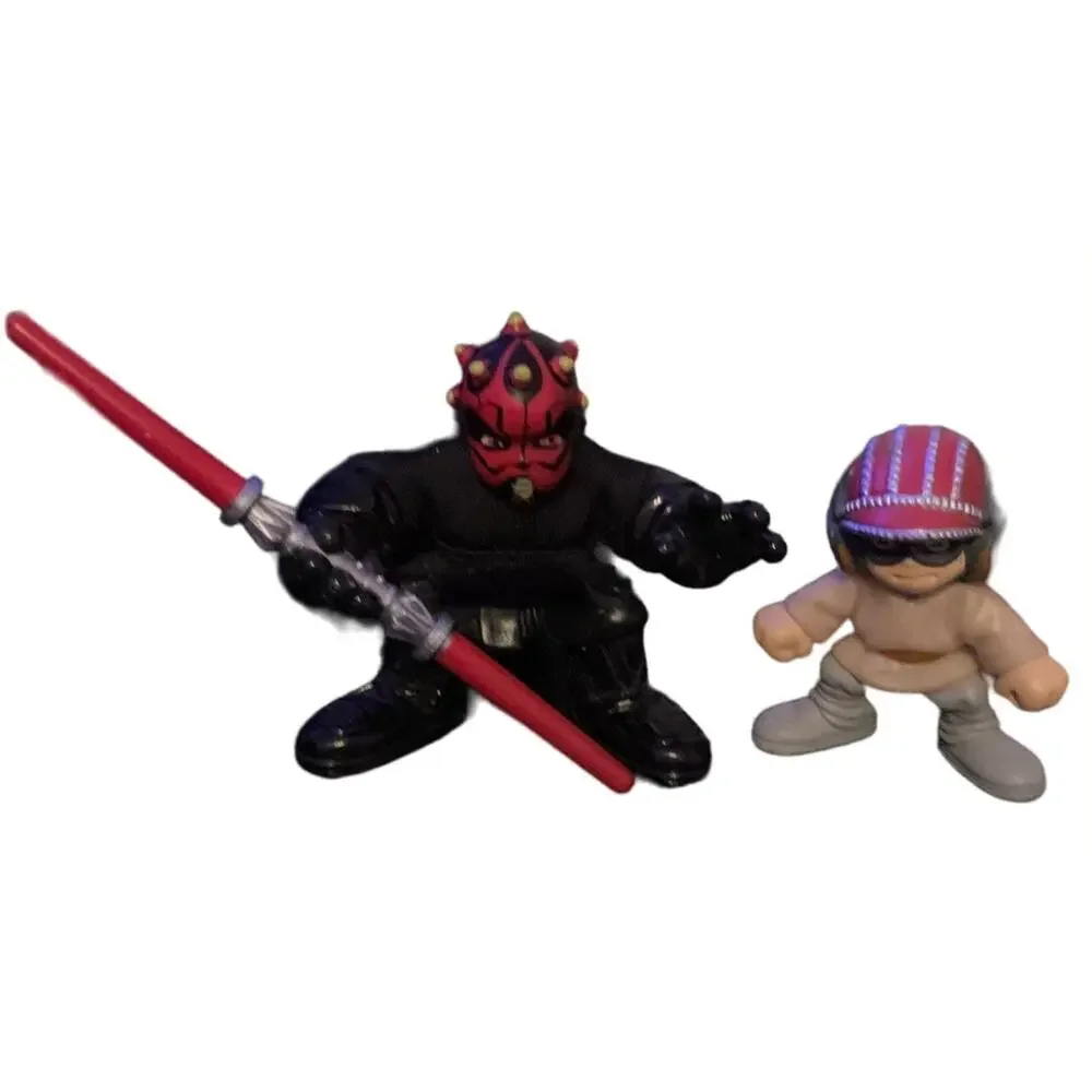 Collectable Hasbro Star Wars Galactic Heroes Death‎ Maul and Luke Skywalker Toys