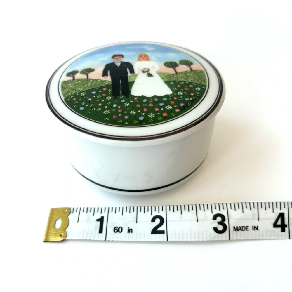 Villeroy & Boch Vintage Naif Porcelain Wedding Ring Dish German Collector Gift 1