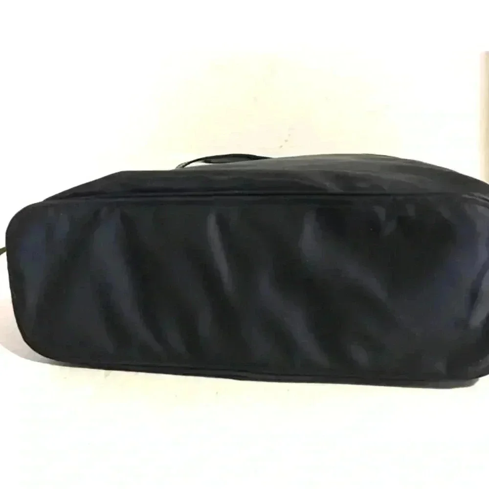 Fendi vintage black nylon satchel handbag