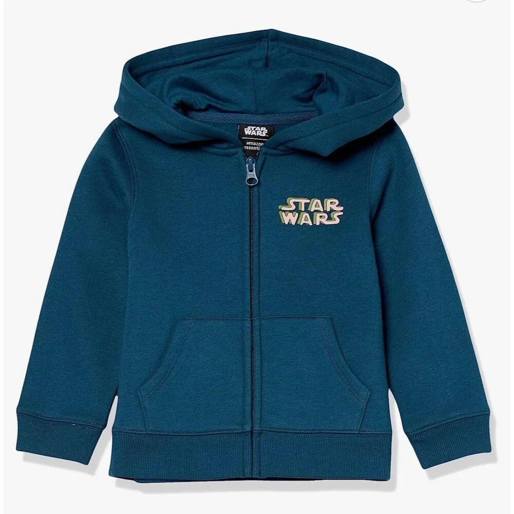 Star Wars Zip up Fleece Hoodie  Size 4T  New