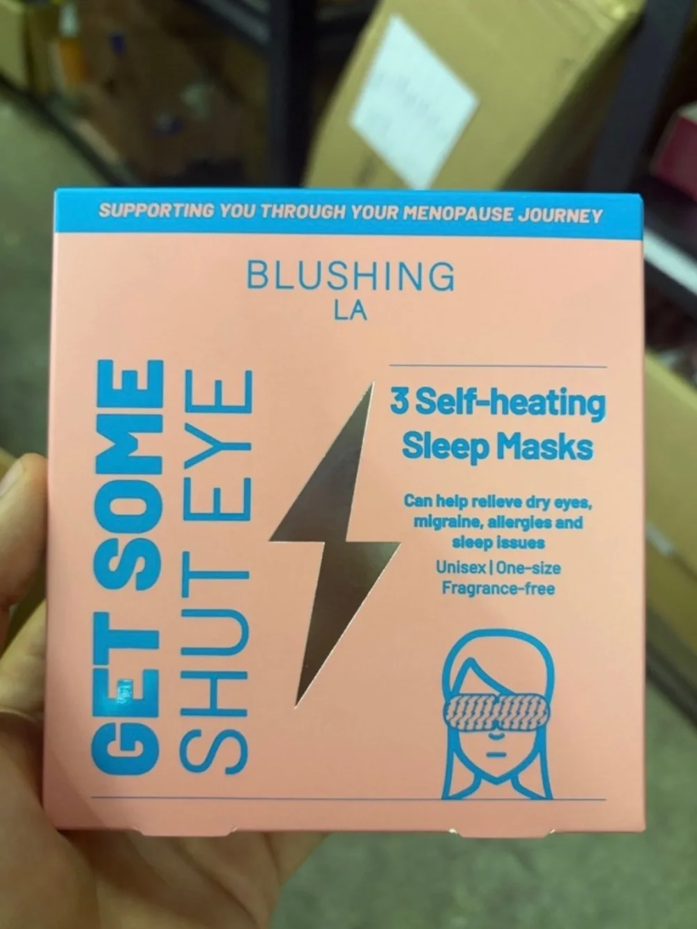 BLUSHING LA Self-heating Sleep Masks get some shut eye
