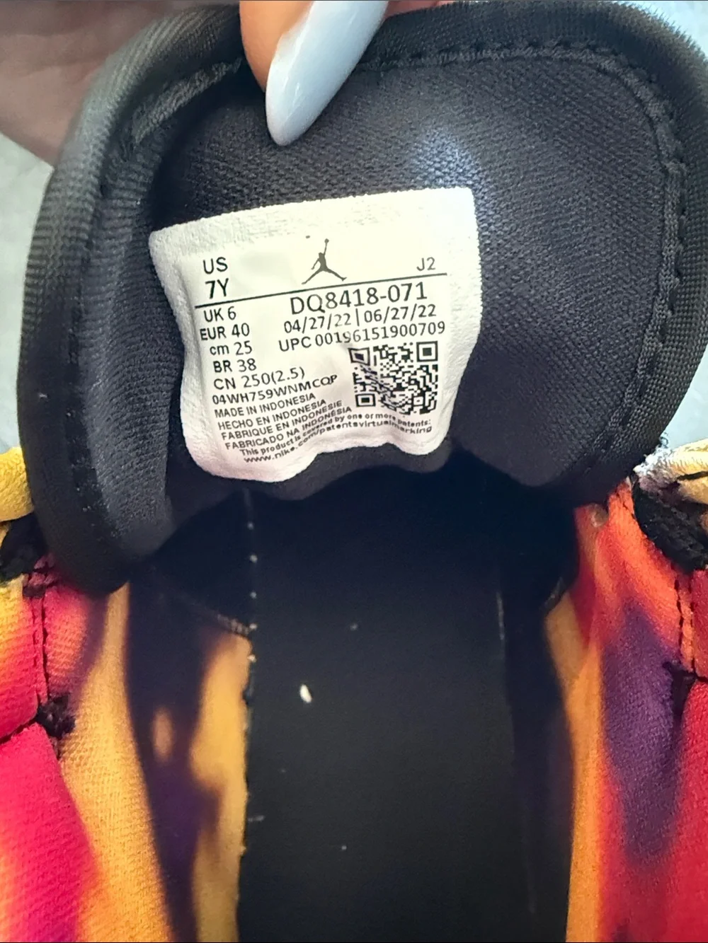Jordan youth sneakers