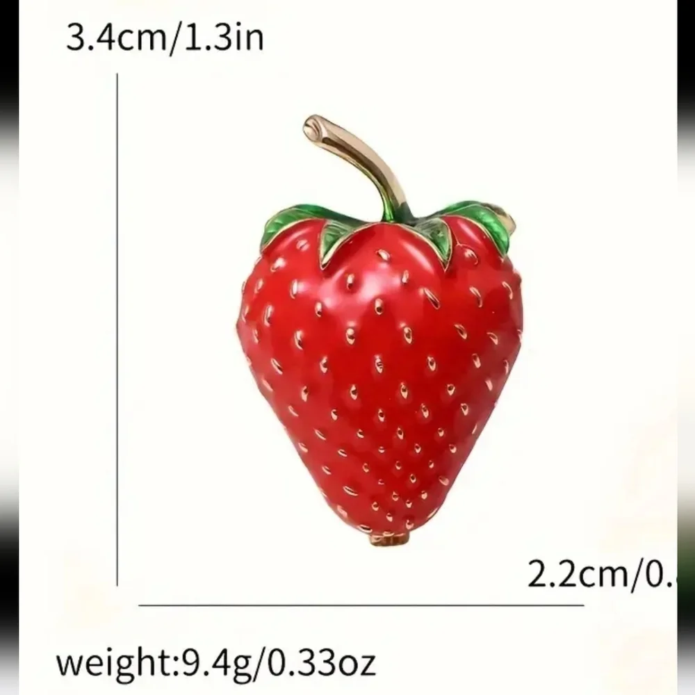 Strawberry Brooch SUMMER TIME BEAUTIFUL