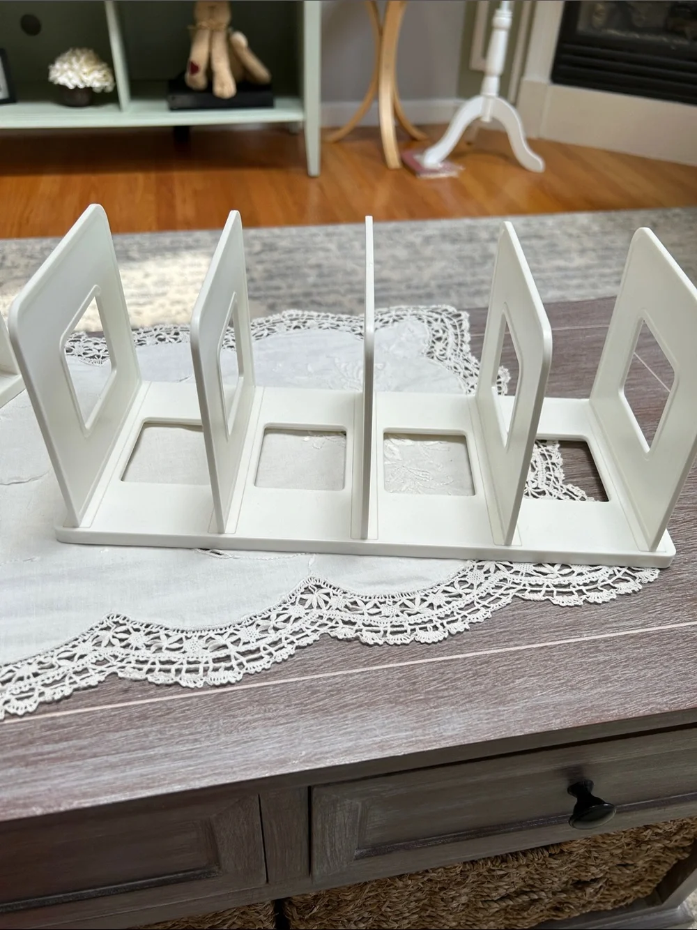 White Handbag Organizers, set of 2