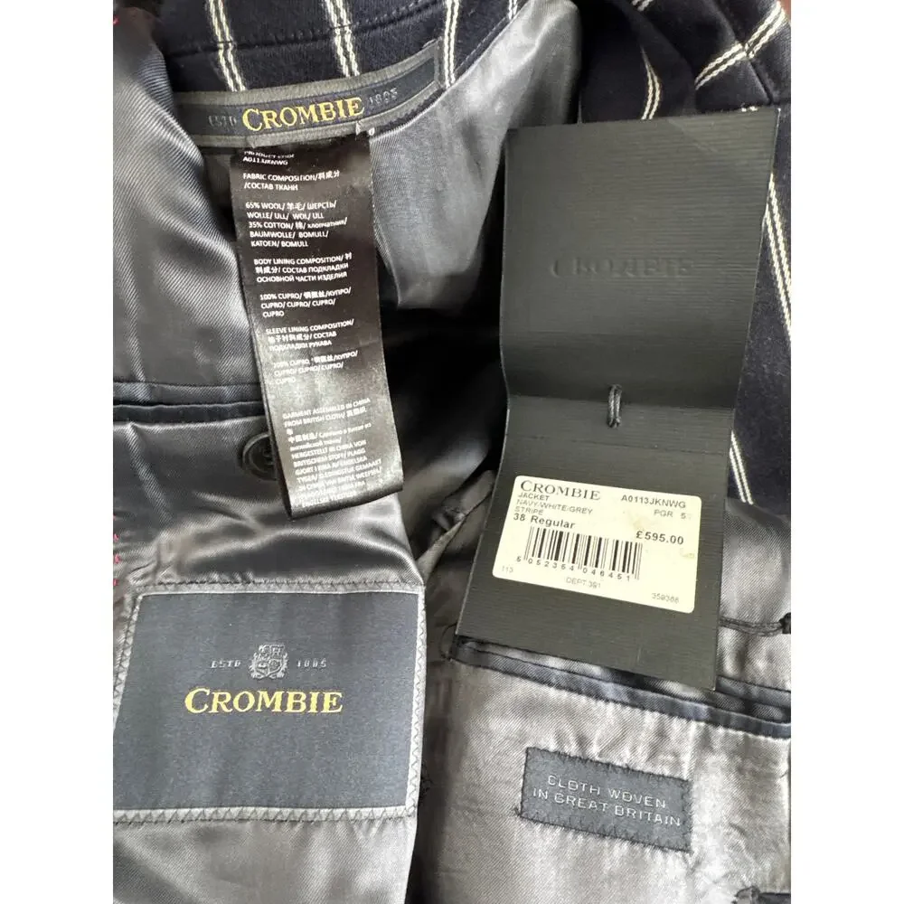 Crombie stripes shoulder pinstripe