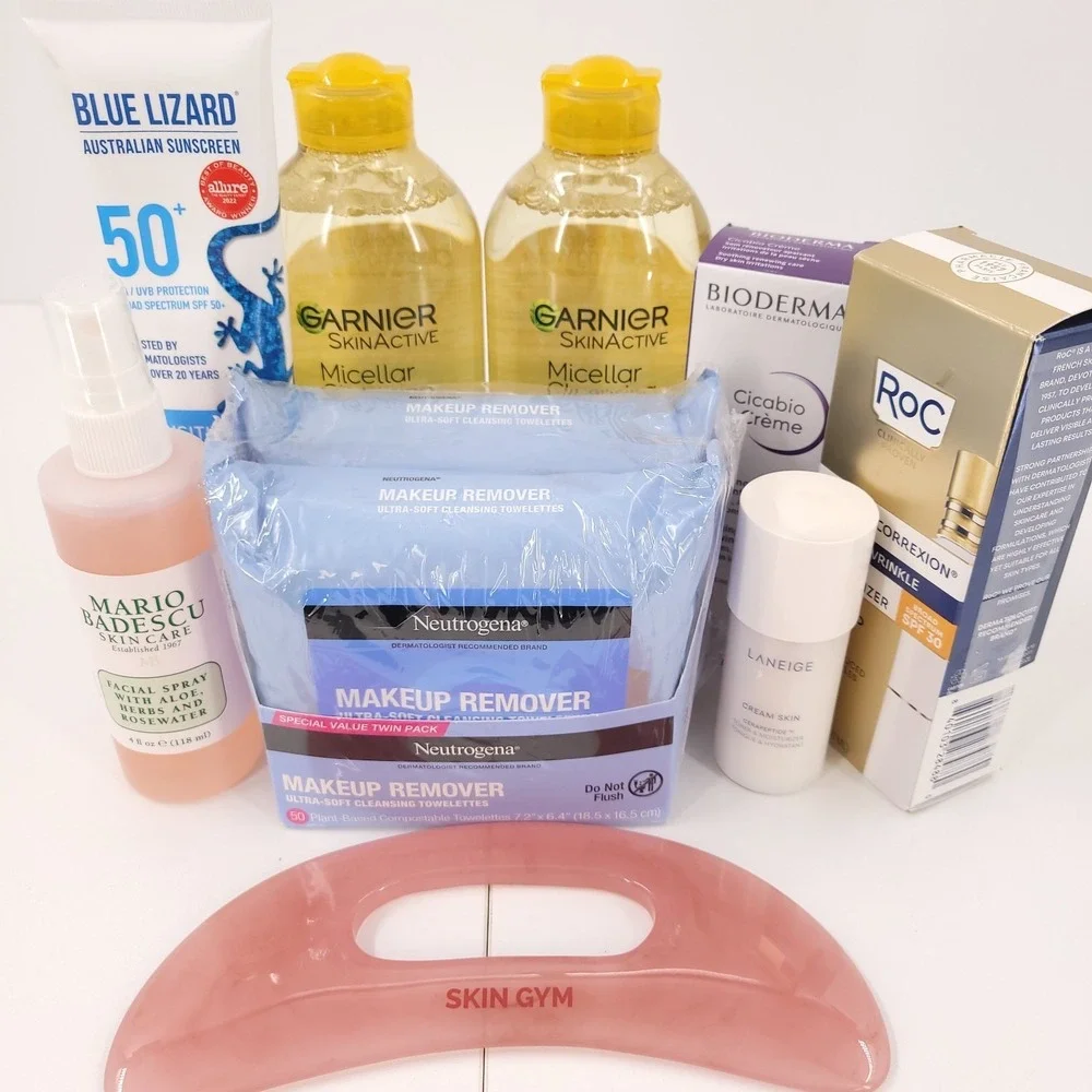 Beauty Skincare‎ Bundle Set of 10 Laneige Bioderma Cicabio RoC Retinol Correxion