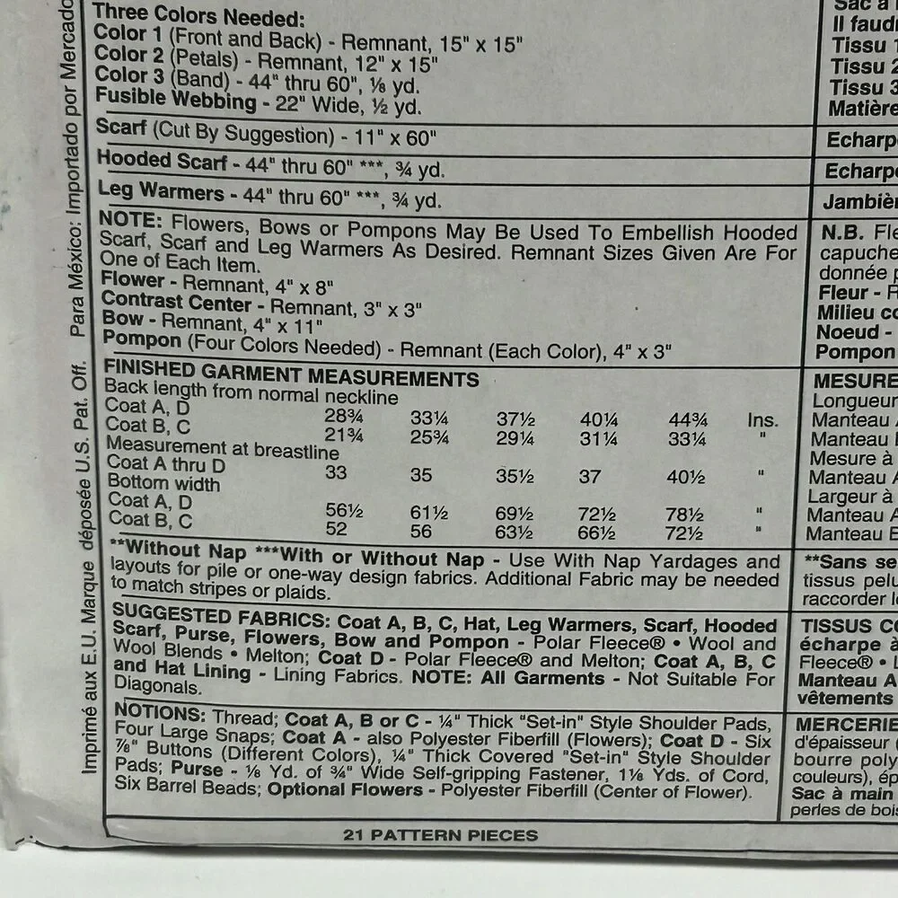 McCalls uncut vintage package