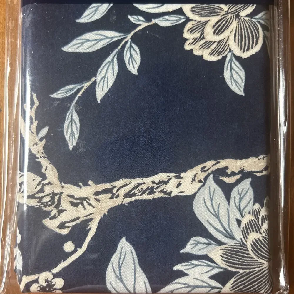Ralph Lauren Deuville Blossom Euro Shams 2 New in Package Navy Floral