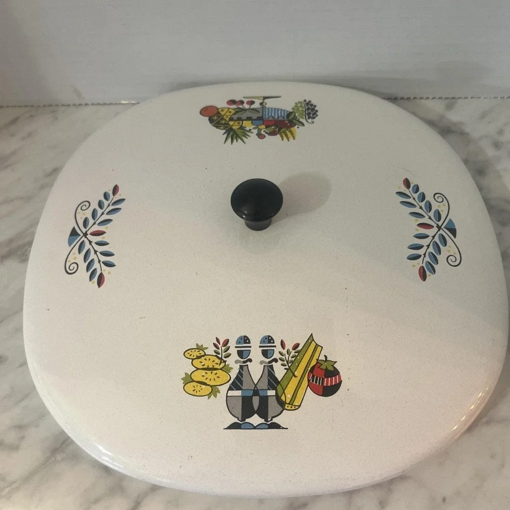 Vintage Enamel Berggren Dutch Oven‎ Replacement Lid Only 10