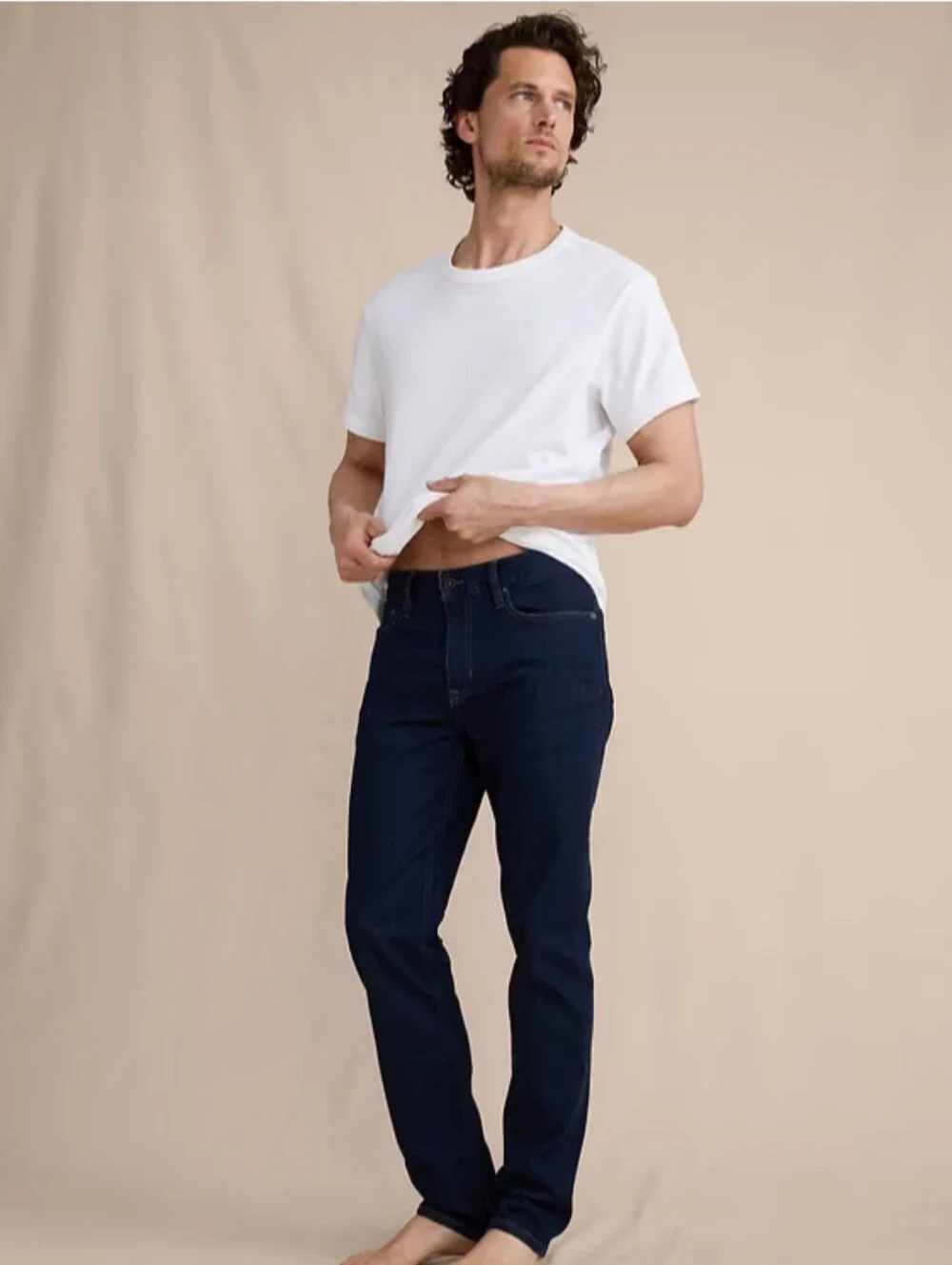​Banana Republic Traveler Jeans Men's 32x30 Slim Fit Dark Wash Blue
