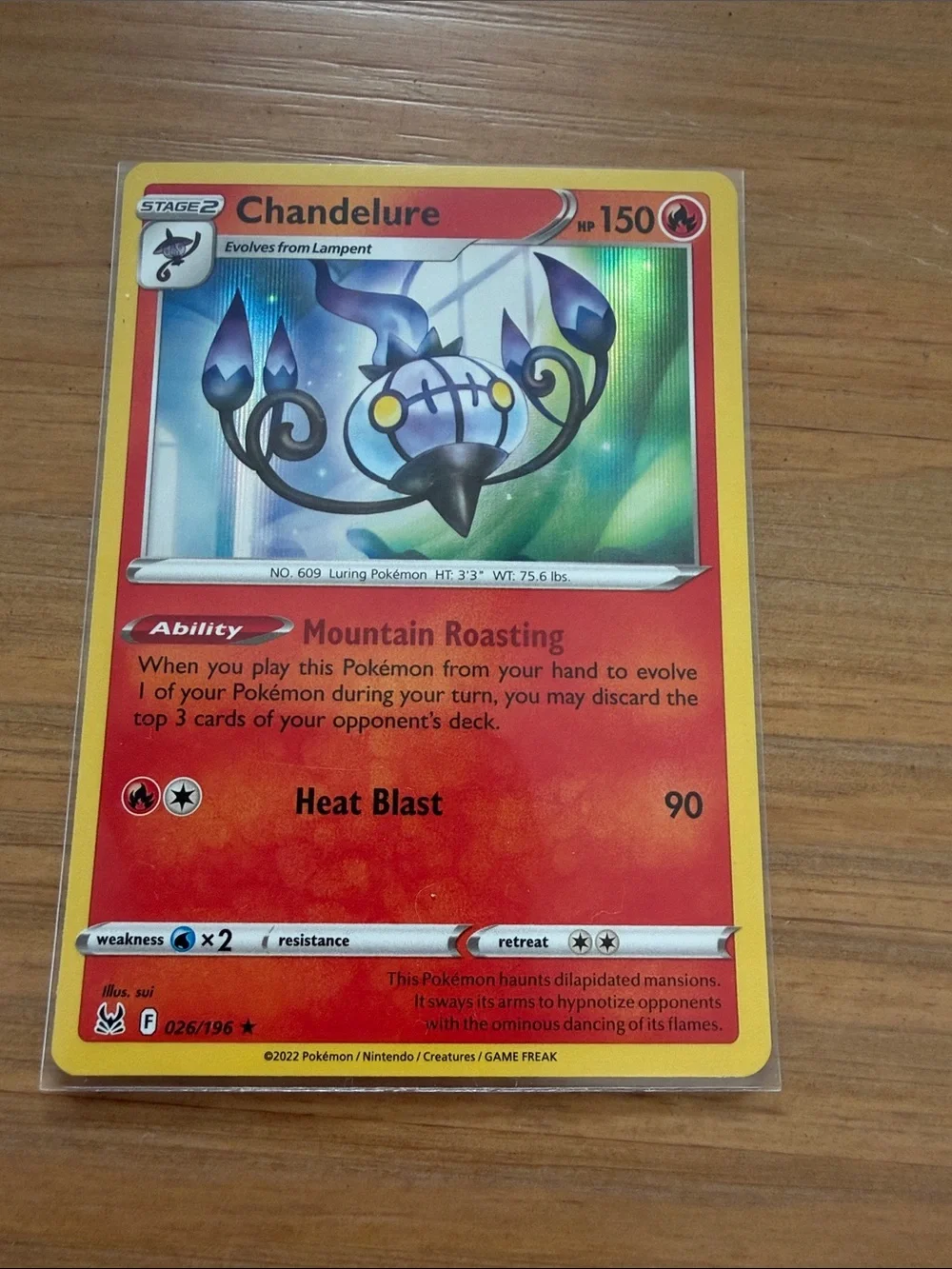 Chandelure Pokémon Holo Reverse Holo Card Lot | 3 Card Ghost Pokémon Lot ✨5/$25✨