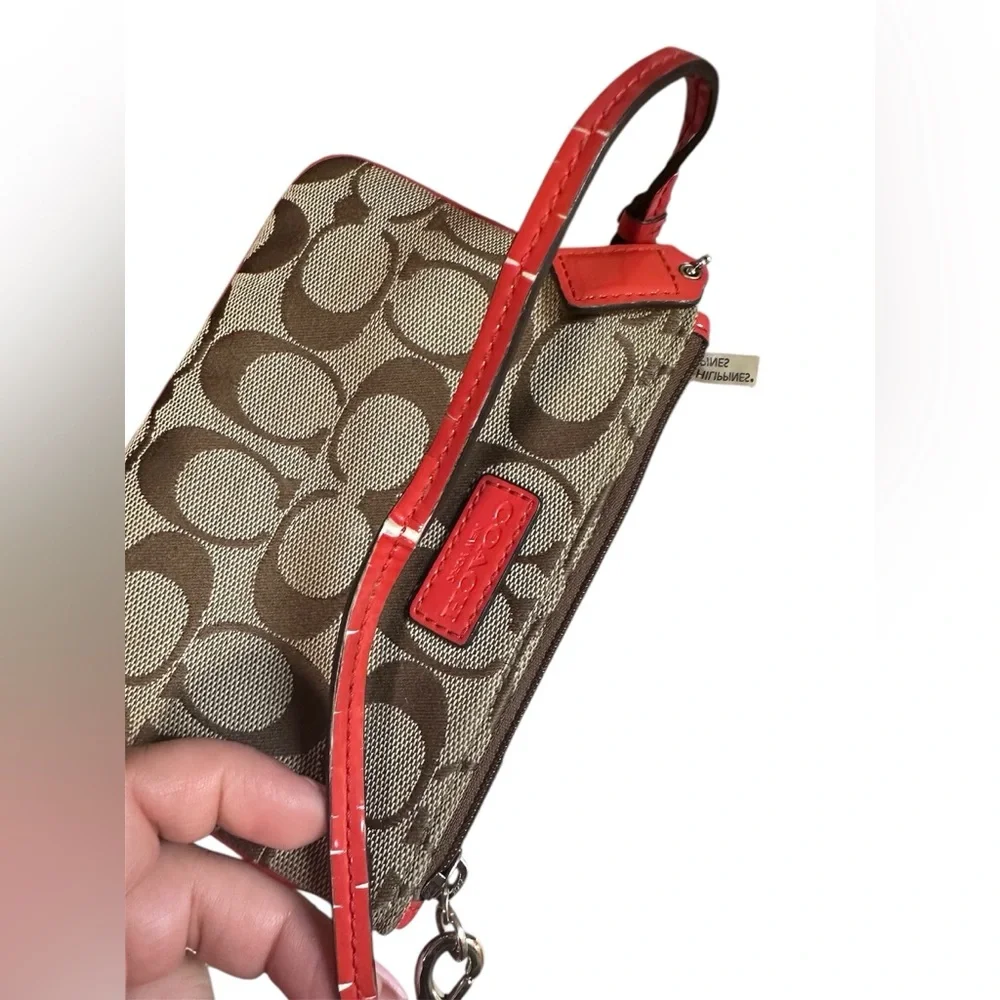 Coach chic wristlet