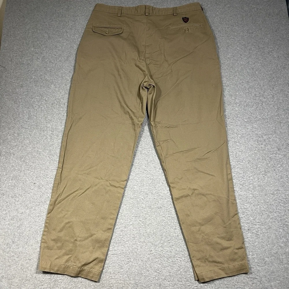 Polo Ralph Lauren Pants Mens 38x32 (Fit 36x31) Beige Chino Golf Pleated Straight