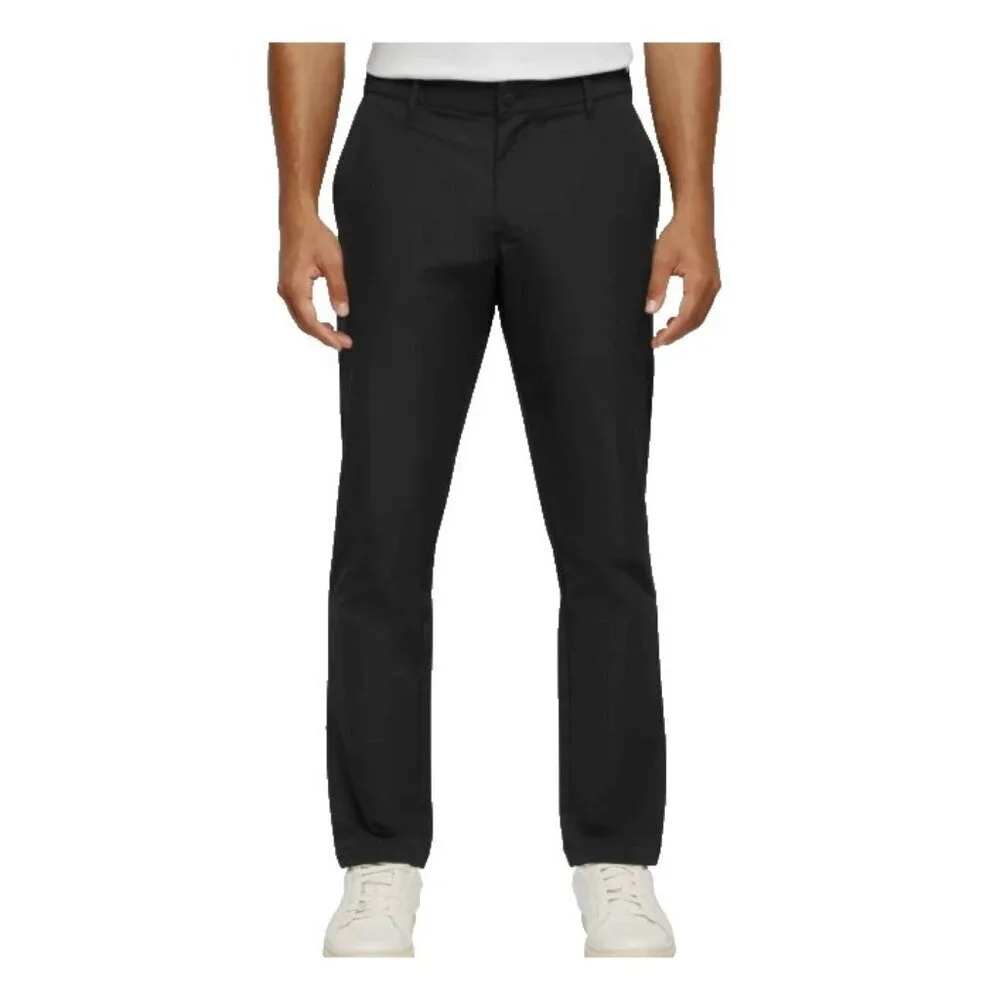 NEW Banana Republic Men's 40x32 Flat Front Pants Black Polyester G1366