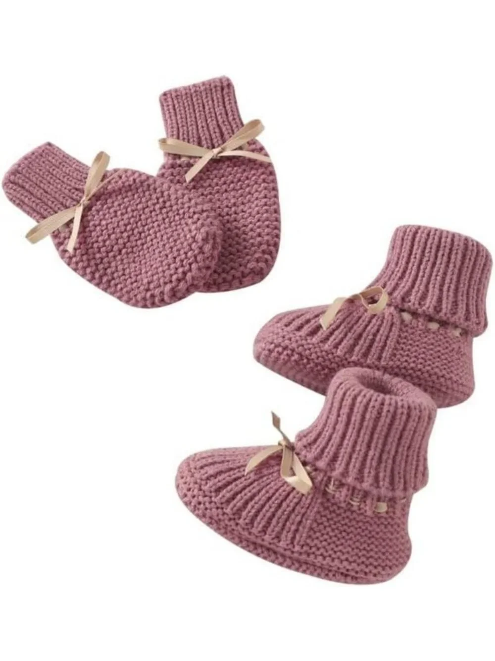 Cozy Knit Baby Booties for Newborns | First Walker Infant Toddler Shoes 0-3M