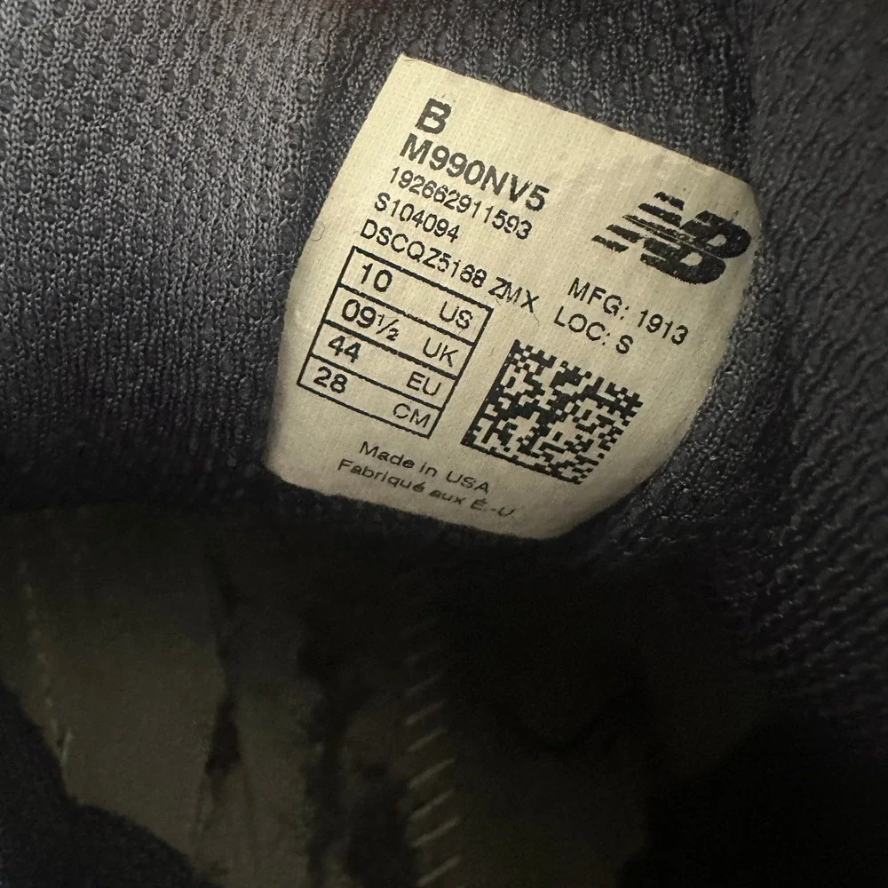 New Balance note missing