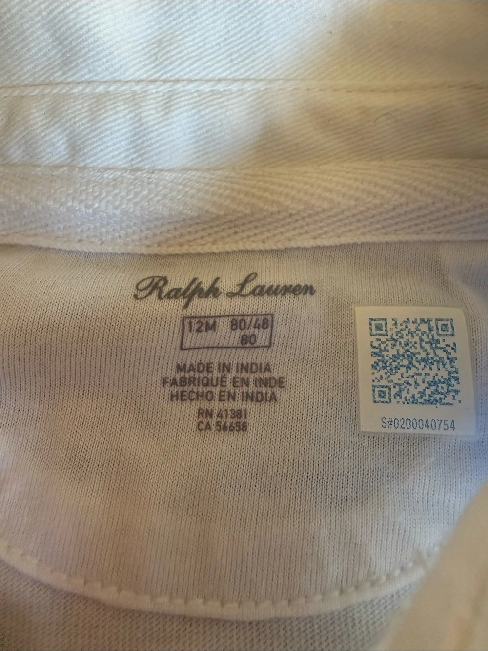 Ralph Lauren soft white