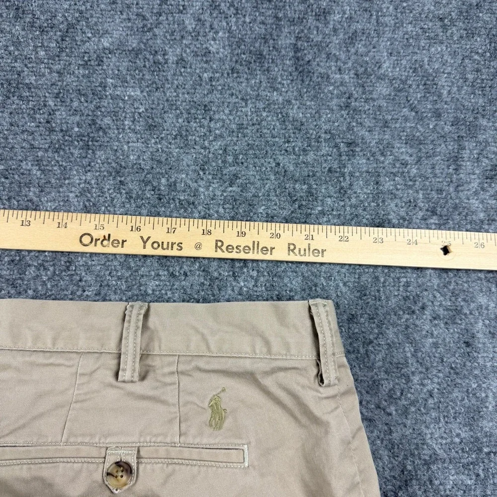 Polo Ralph Lauren Chino Pants Mens 44x34 Tan Stretch Classic Fit Khaki Cotton