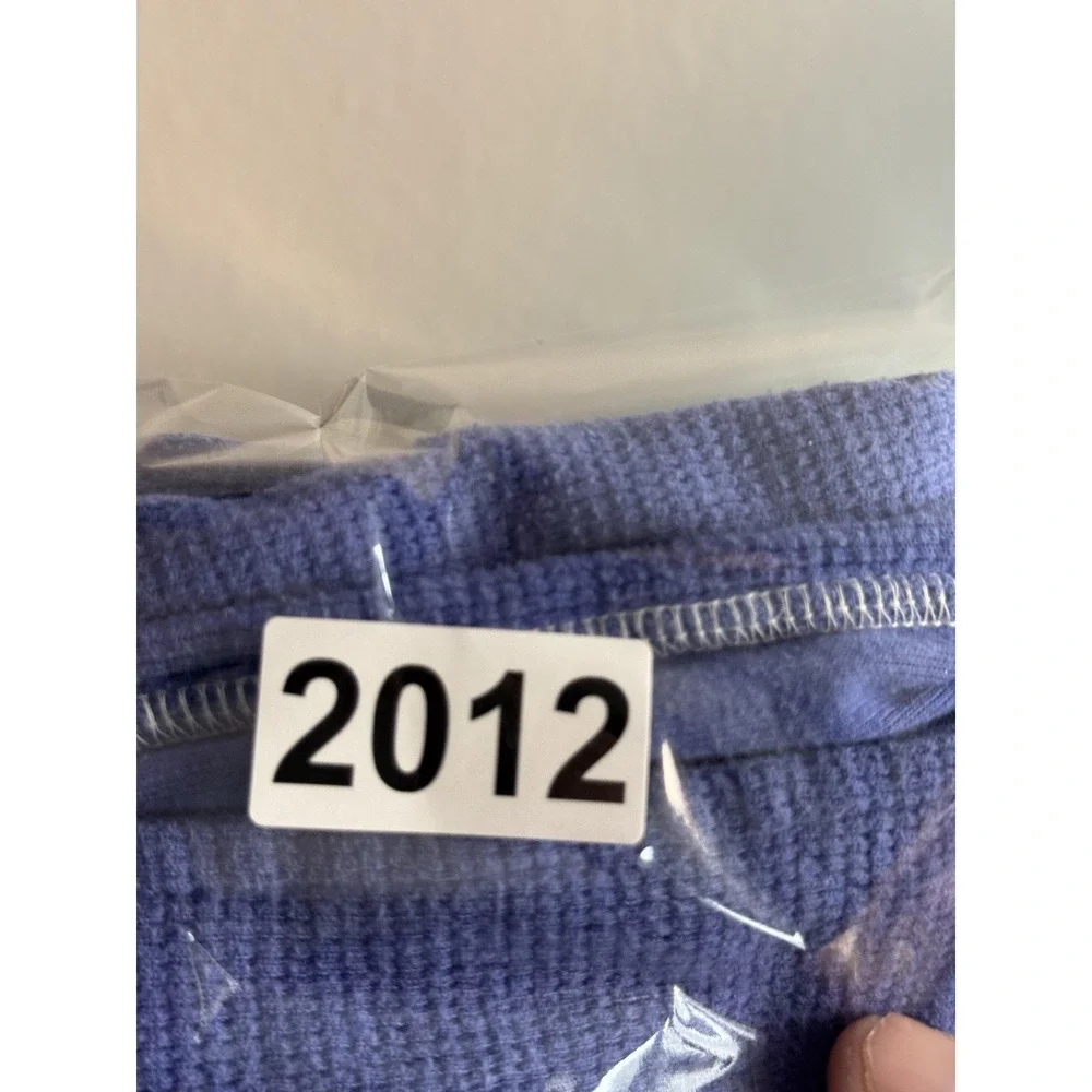 Polo Ralph Lauren Shorts Mens Small Blue Waffle Knit Sweat Lounge Casual