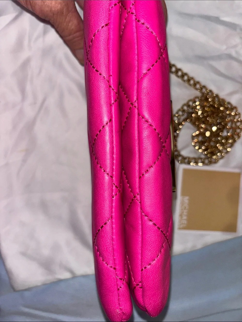 Michael Kors classic shine quilted
