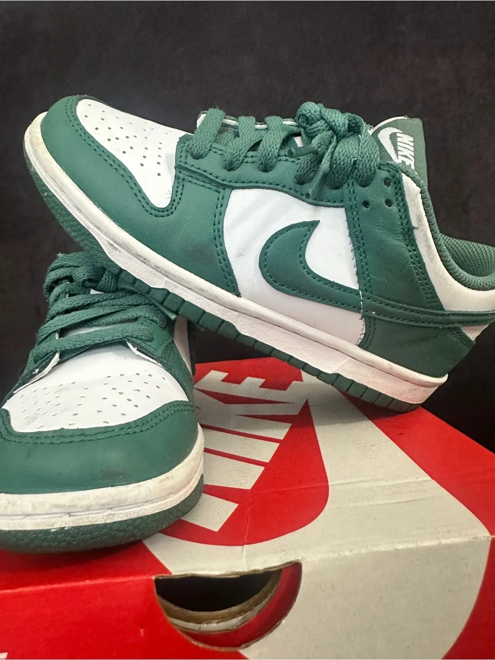 Nike Kids Low-Top Sneakers in Teal and White