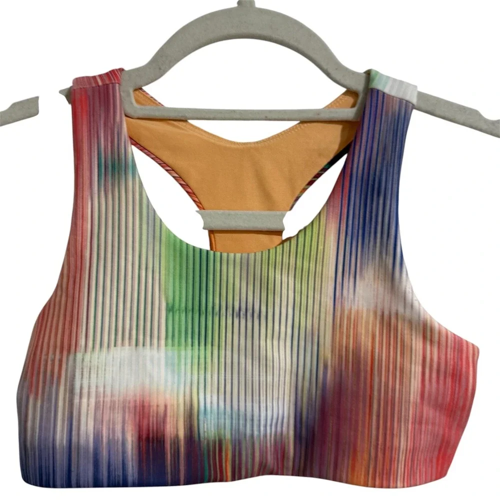 DSG Girls Momentum Sports Bra Prismatic Reflection Multicolor Size Medium NWT