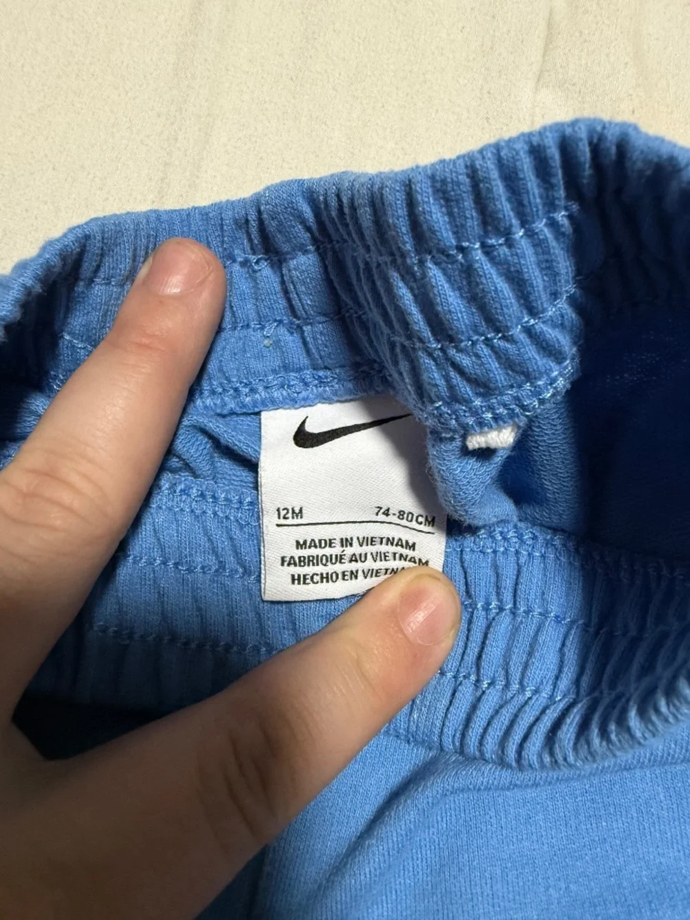 Nike Sweatpants Toddler Boys 12 Months Light Blue Elastic Waist Joggers
