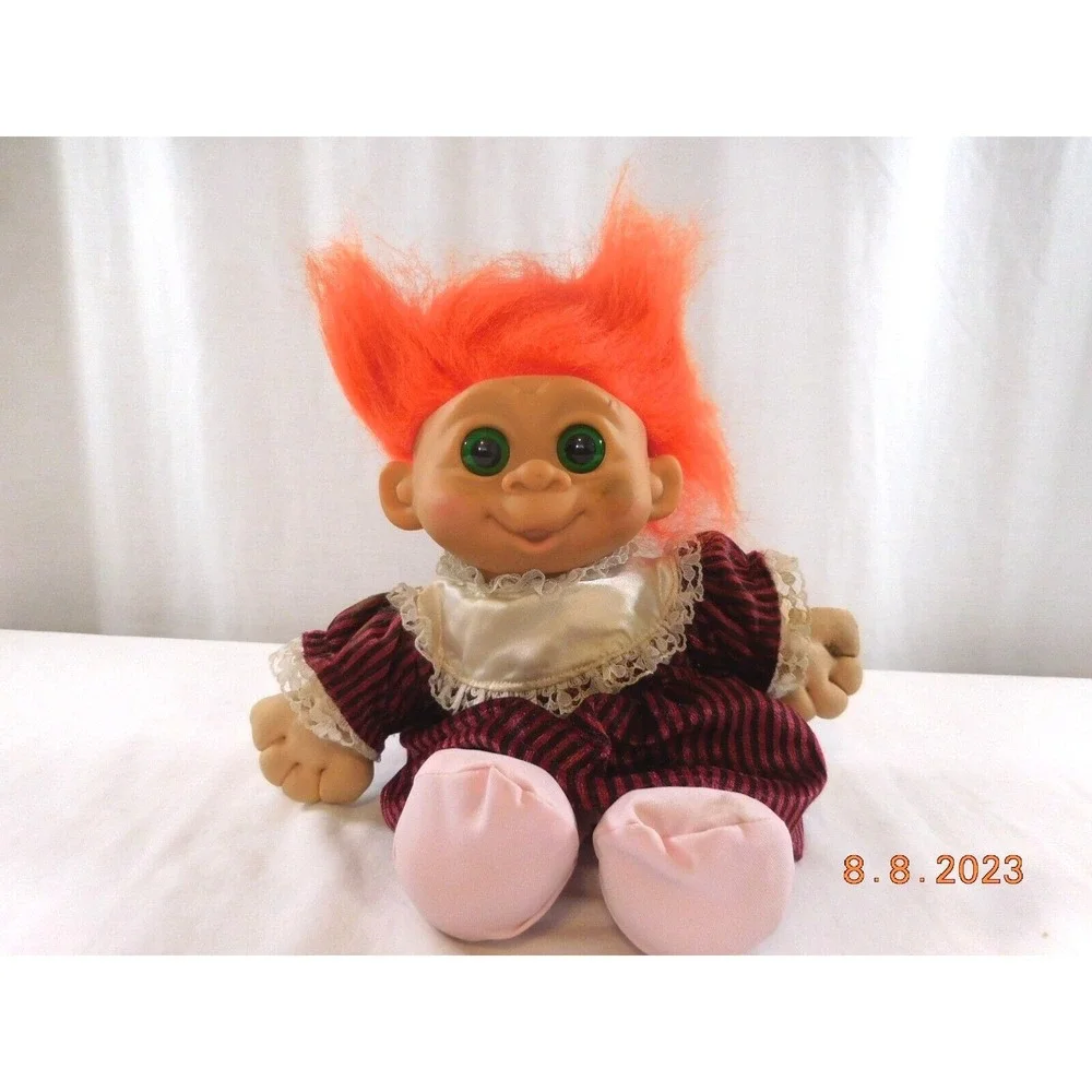 VTG 1992 MT Multi Toys Corp Troll Doll Orange Hair Outfit‎ 11.5