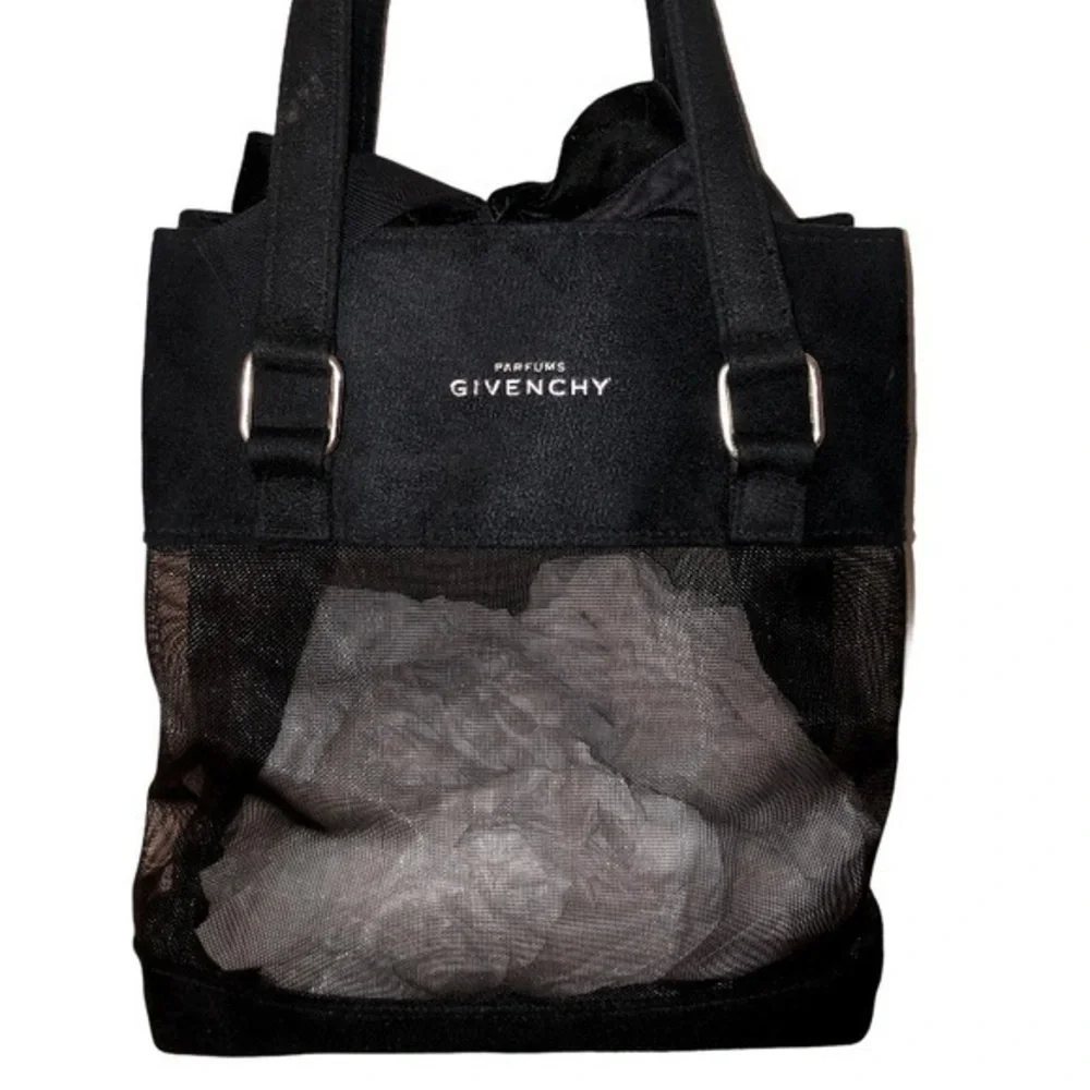 Givenchy black parfum tote cosmetic bag