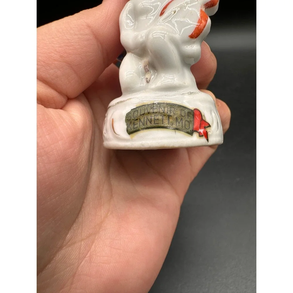 Vintage Cherub Angel Violin Porcelain Bud‎ Vase Souvenir Kennett MO Japan 3.75