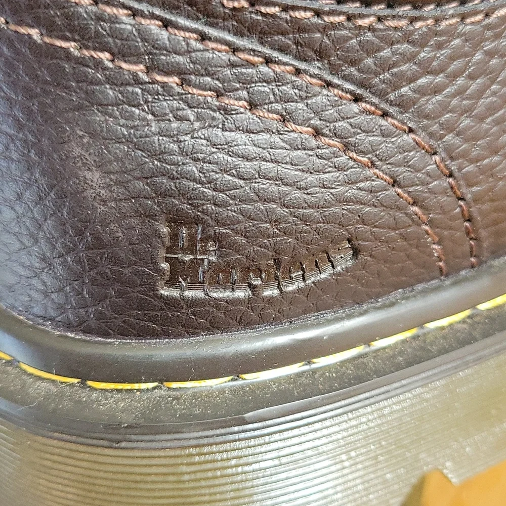 Dr. Martens brown pebbled