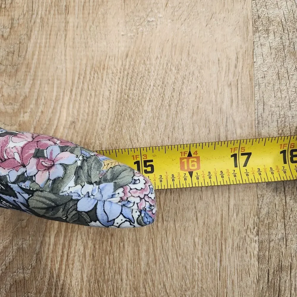 7 Vintage Satin Velvet Floral Padded Hangers 15