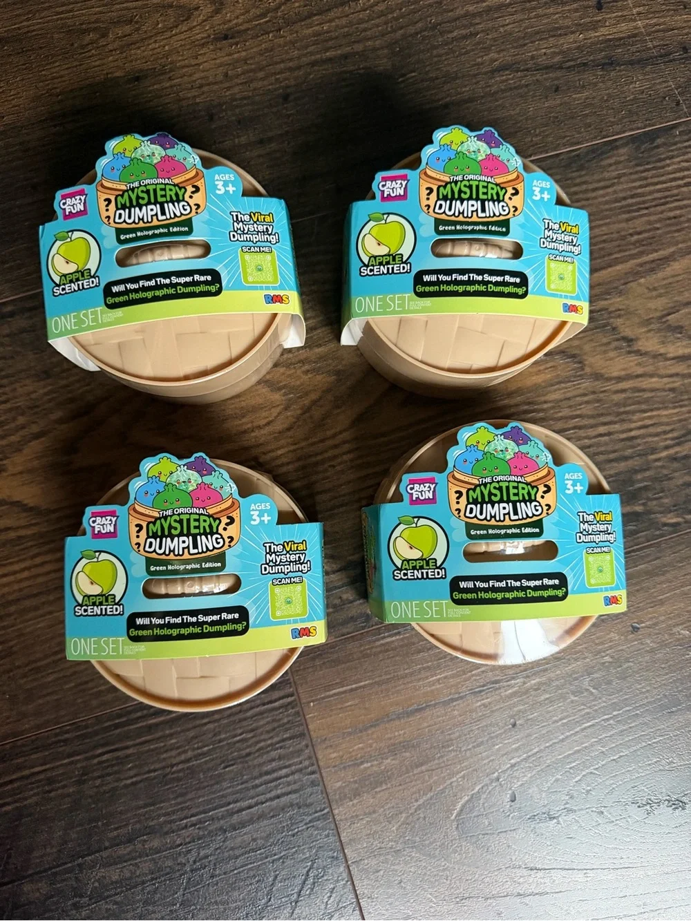 RMS Mystery Dumpling Green Holographic Apple Scented Series - 4 pack