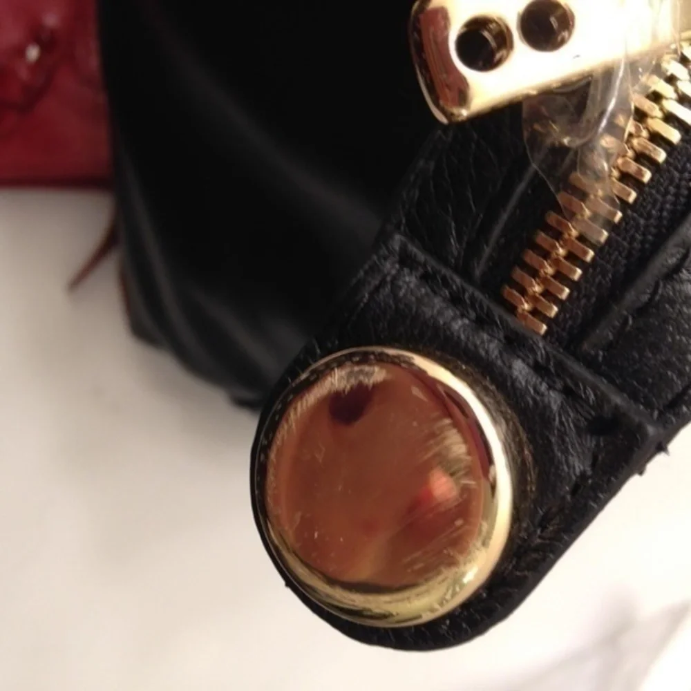 KNOME LONDON black leather business laptop bag