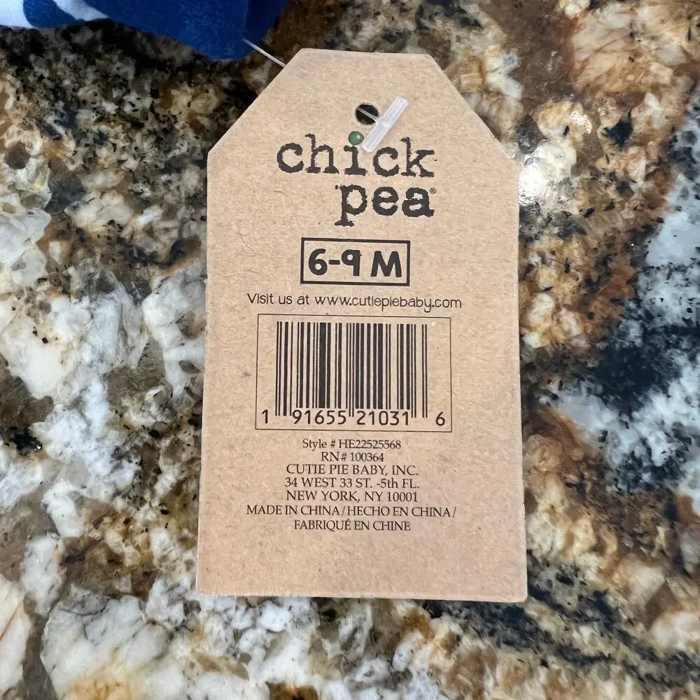 chick pea baby striped playtime
