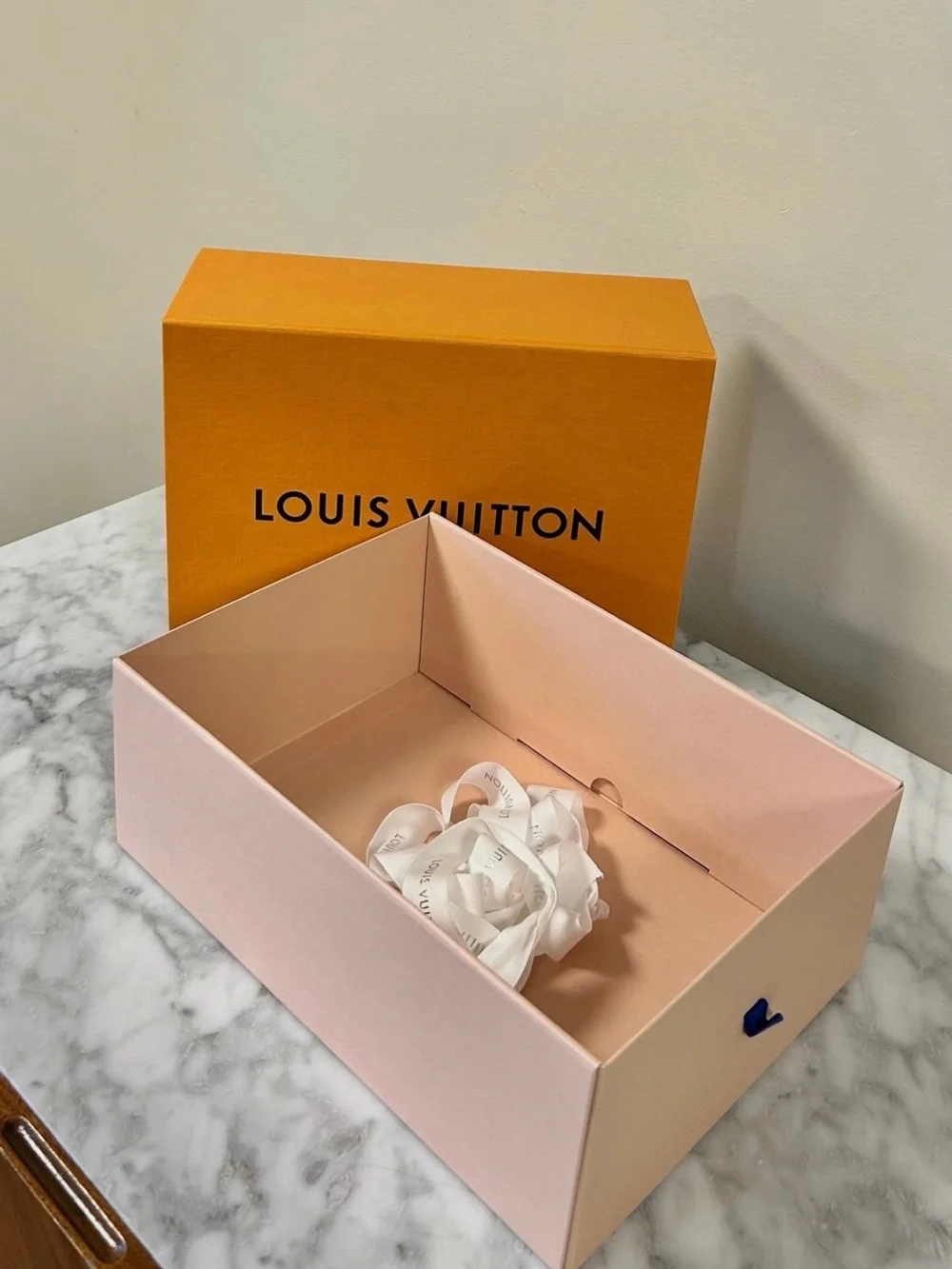 Empty Louis Vuitton Designer Box