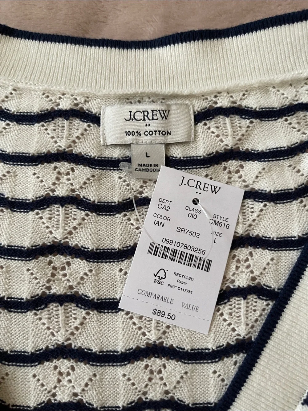 J. Crew detailing looks black