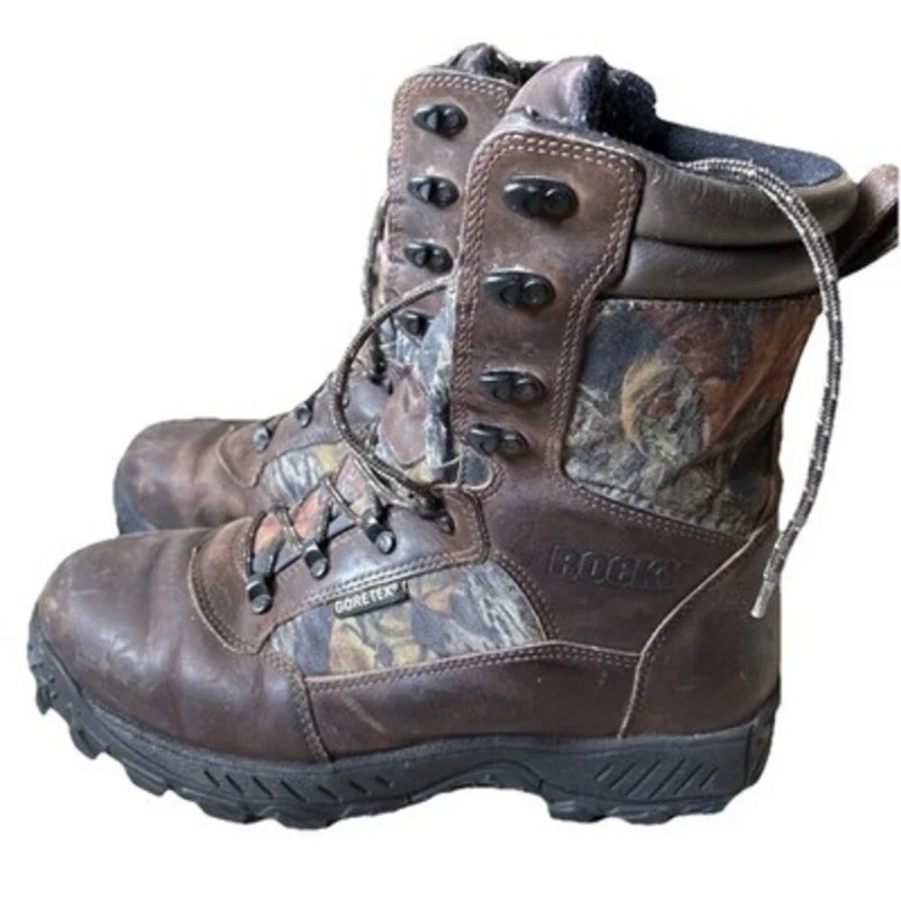 Rocky Men's 1000 Thinsulate Insulation Waterproof Camo Outdoor Boots Sz 10M