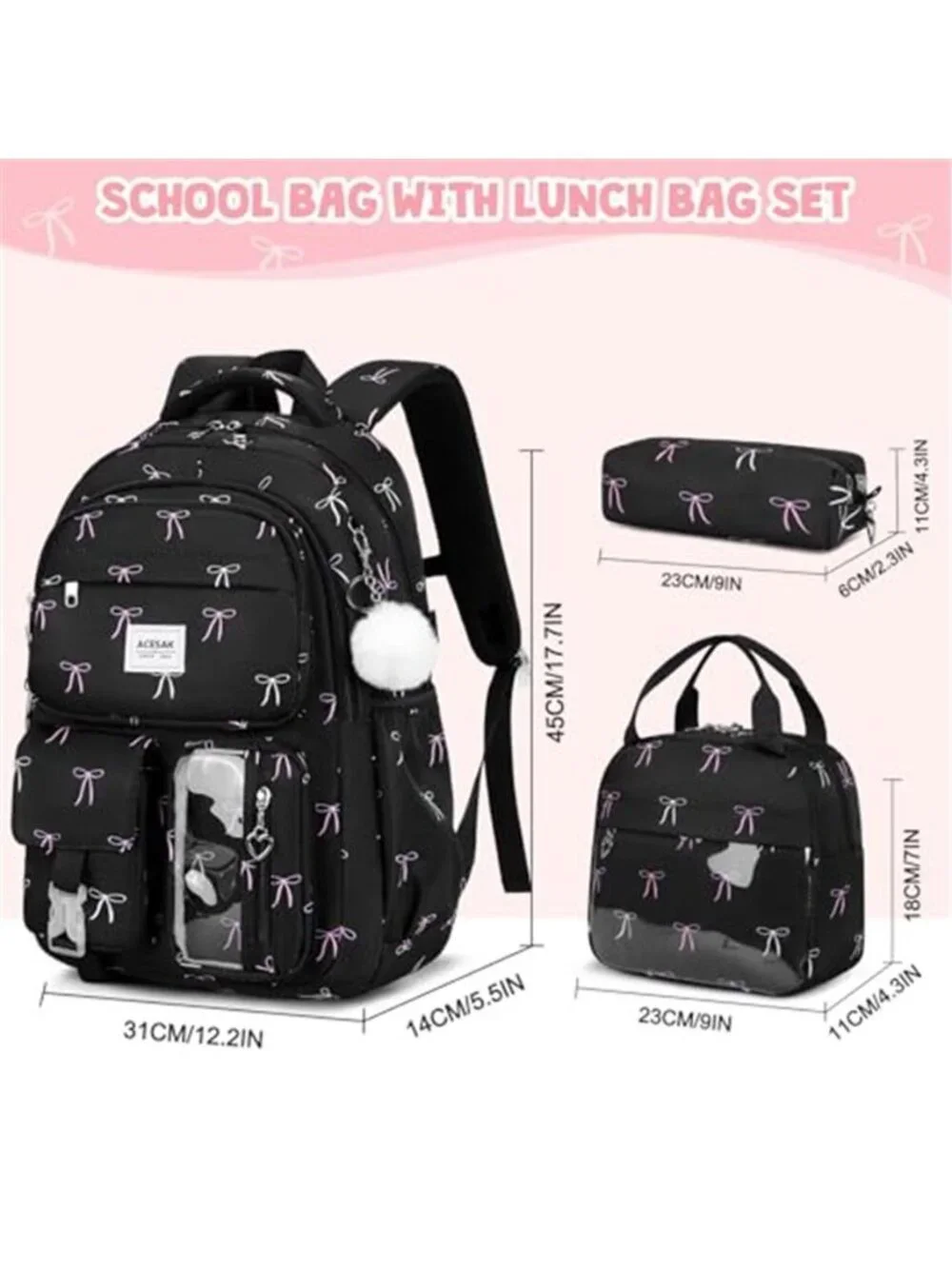 N/A 🧿【3 backpack