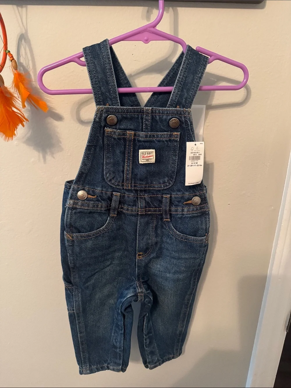 Old Navy Dark Blue Denim Kids Overalls