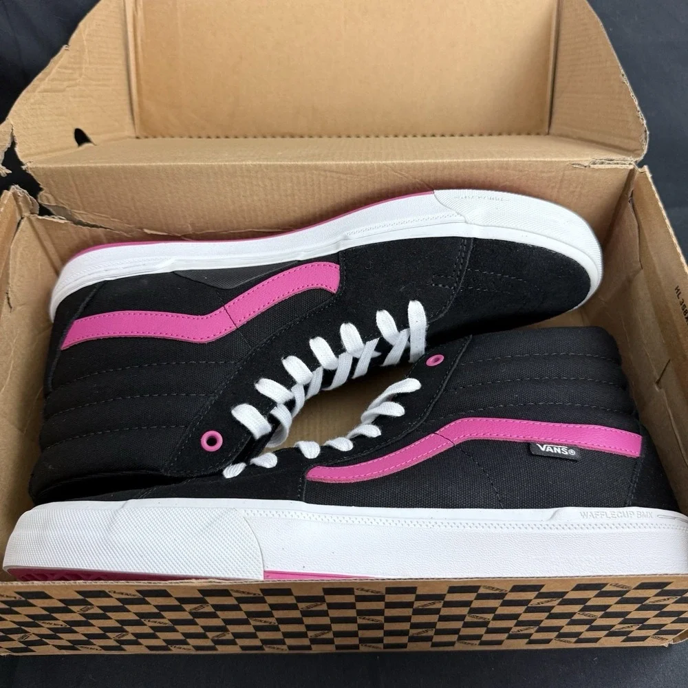 Vans BMX Sk8-Hi Black Magenta Size US 13 Men's New VN0005V0KMN Rare Sneakers