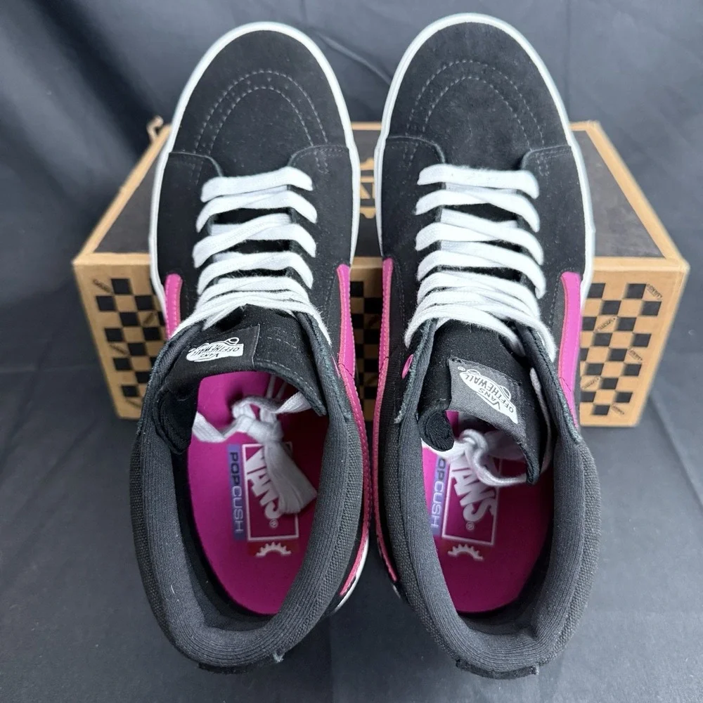 Vans BMX Sk8-Hi Black Magenta Size US 13 Men's New VN0005V0KMN Rare Sneakers